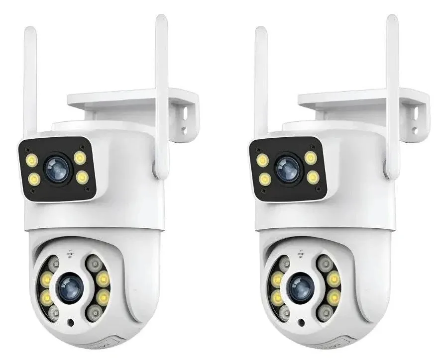 Camera Dupla Seguranca Ip Wifi Externa Lente 6mp App Yoosee