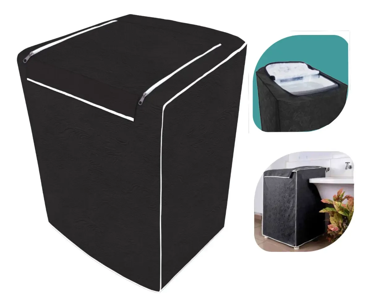 Capa Maquina Lavar Roupas Ziper 10 11 12 13 14 15 16 17 18kg