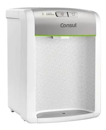 Purificador De Agua Consul refrigerado Natural E Gelada com protecao antibacterias Bivolt Consul Branco - CPB34ASVNA