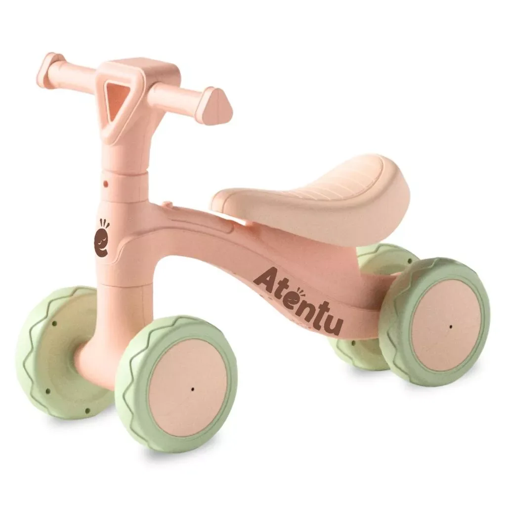 Bicicleta de Equilibrio Infantil Sem Pedal Andador 4 Rodas Bebe Crianca