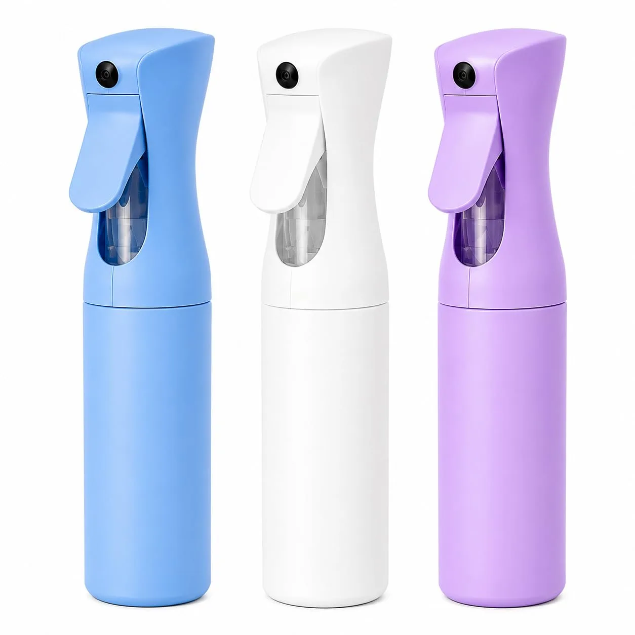 Borrifador Spray Continuo Jato Nevoa Pulverizador de Agua 200ml para Cabelo Fitagem Cachos Barbeiro Salao Profissional Estetica Limpeza Frasco Luxo Premium Reutilizavel CORES SORTIDAS