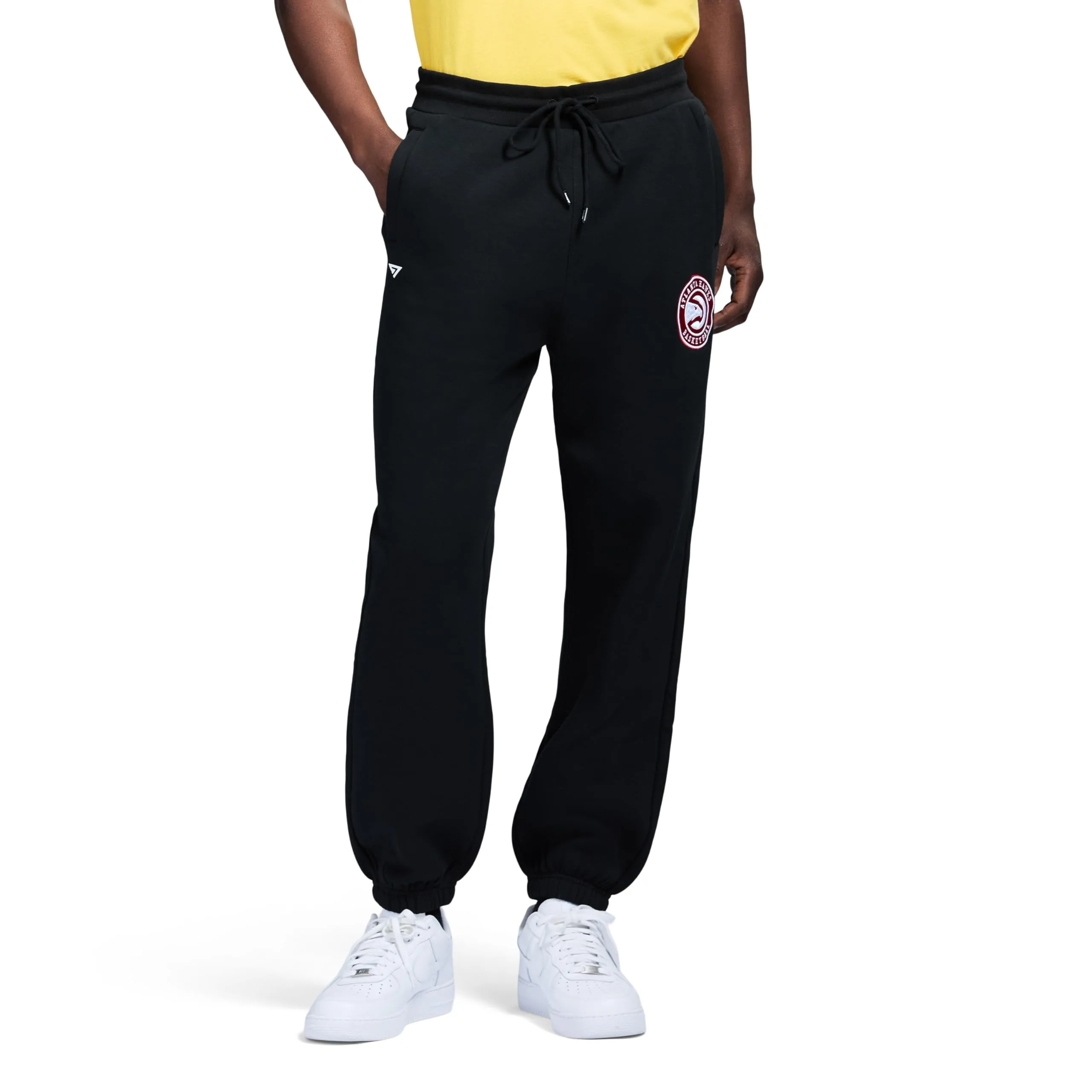 Game 7 Calca de moletom masculina X NBA oficialmente licenciada casual de la com bolsos