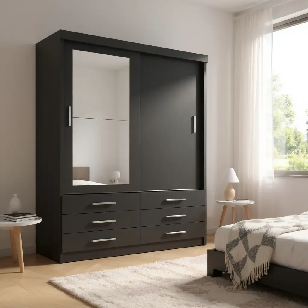 Guarda Roupa Tonielque Moveis GR Capri 2P/Esp Onix