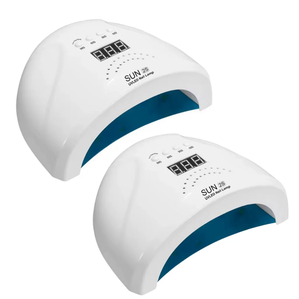 kit 2x Cabine Sun 1S UV 30 LEDs 48w Unha Gel Acrigel Secagem Rapida