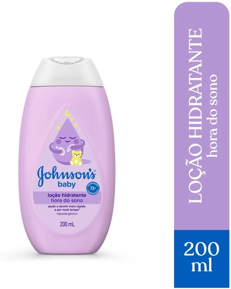 Locao Hidratante Relaxante Para Uso Diario Johnson's Baby Hora Do Sono, 200ml