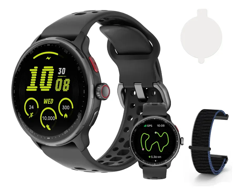 Relogio Inteligente Gps Smartwatch Amoled 3atm Sport Gps Caixa Preto