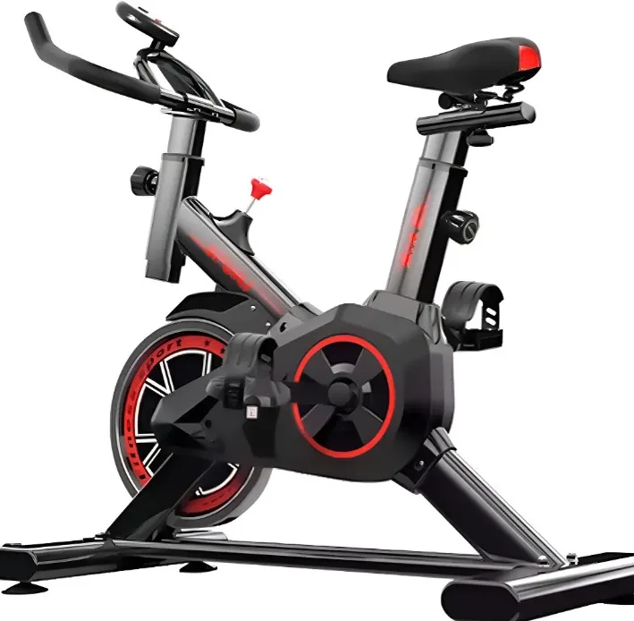 Venda e Cia Bicicleta Spinning Para Exercícios XHJSCRB8009 Preto Vermelho Com Garrafa